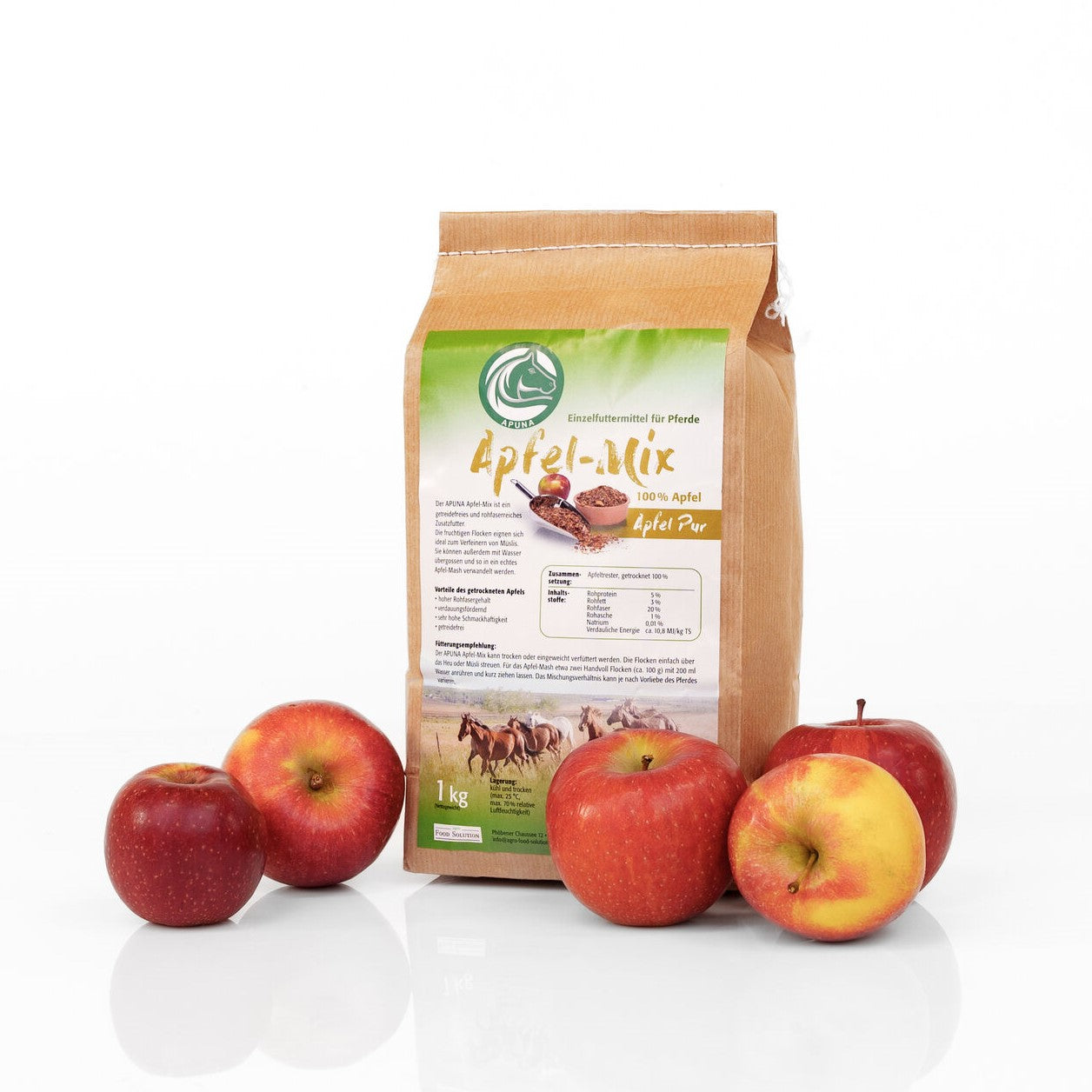 Tüte mit 1 kg Apfel-Mix Apfel Pur von APUNA