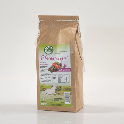 Tüte mit 1 kg Pferdeleckerli mit Luzerne von APUNA